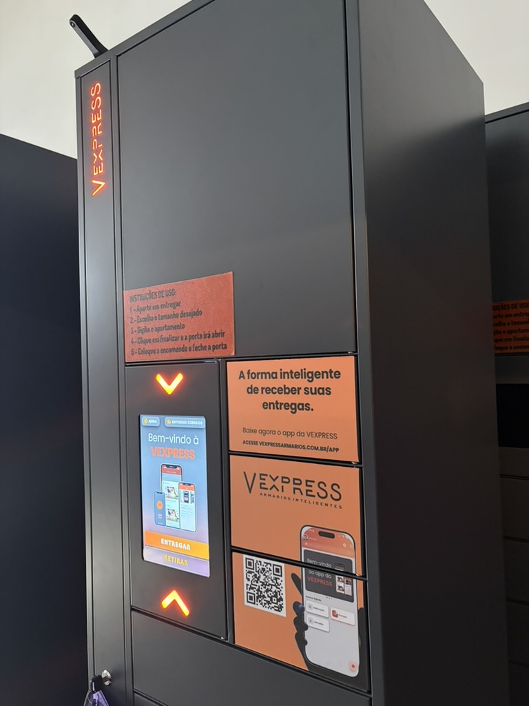 Armário inteligente Vexpress instalado